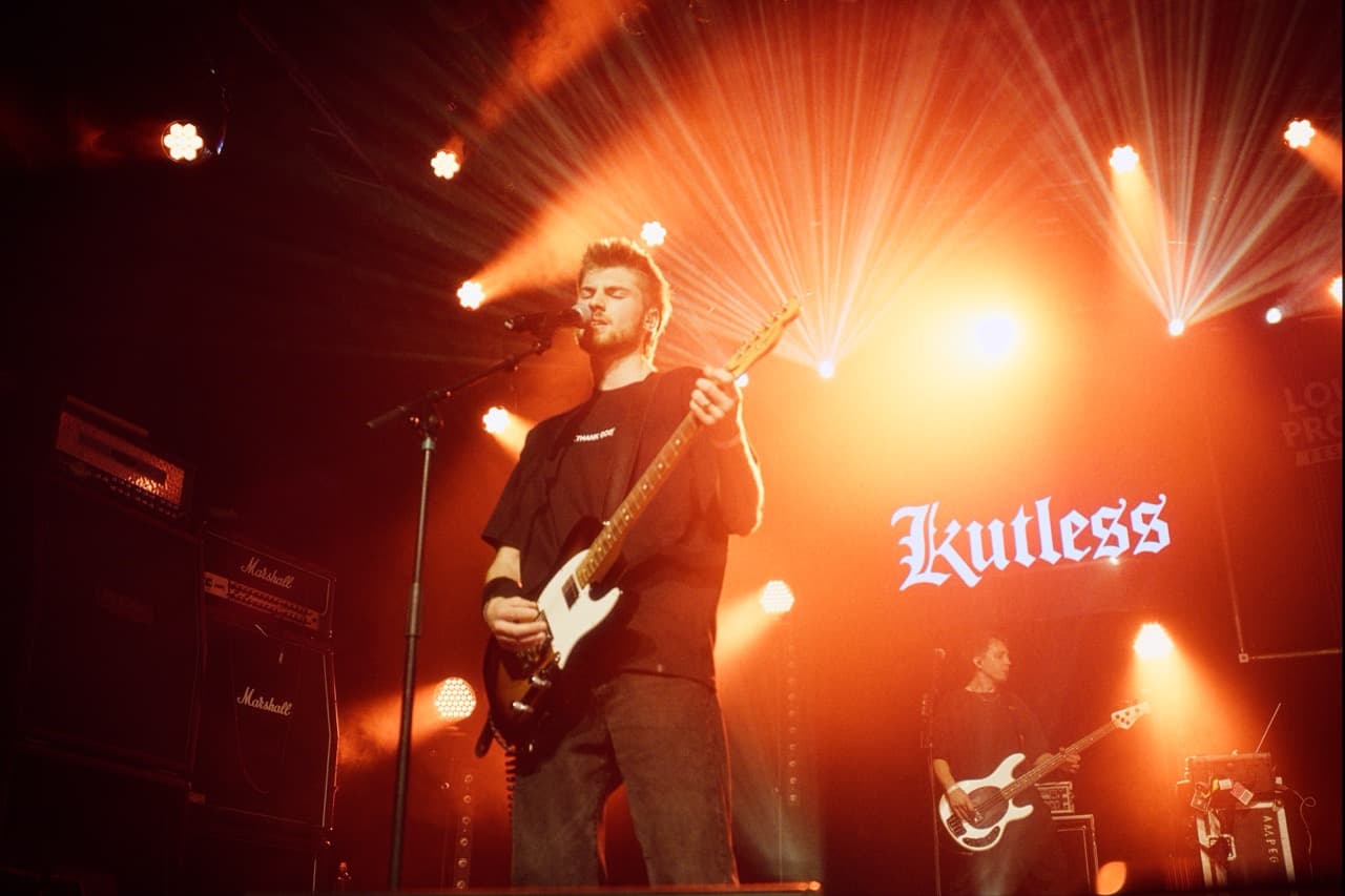 Performing live with Kutless