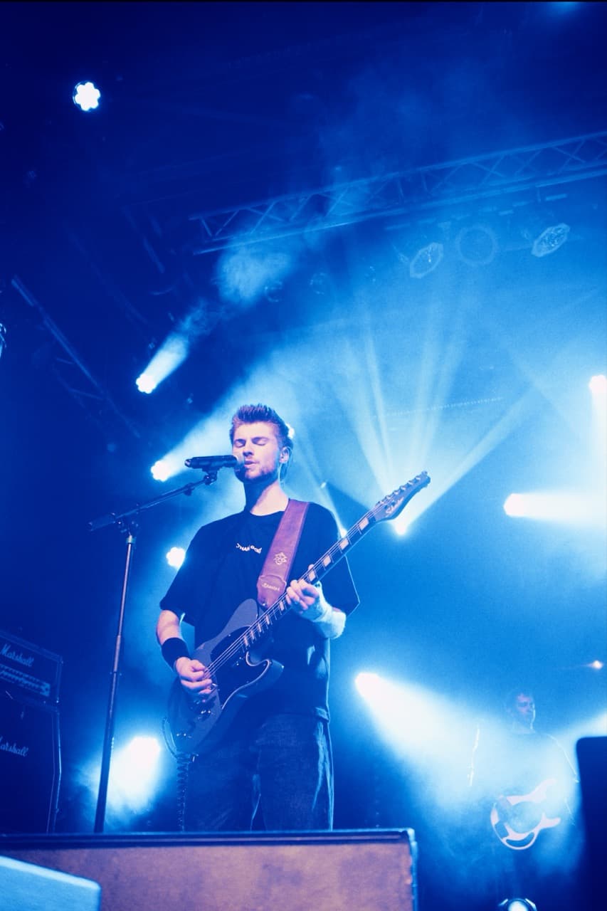 Singing lead on stage with Kutless